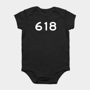 618 Area Code Baby Bodysuit